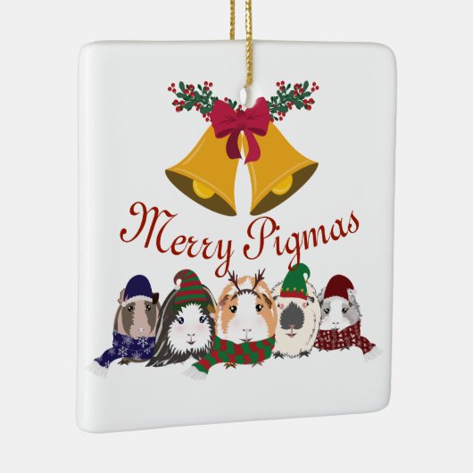 Kerstversiering Cavia's Keramisch Ornament (Rechts)