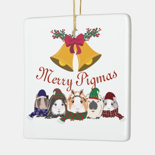 Kerstversiering Cavia's Keramisch Ornament (Links)