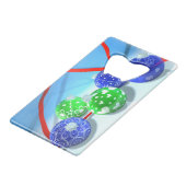 kerstversiering creditkaart flessenopener (Voorkant Gekanteld)