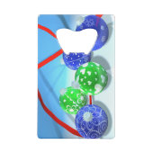 kerstversiering creditkaart flessenopener (Achterkant)