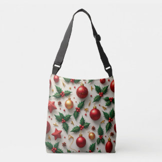 kerstversiering crossbody tas