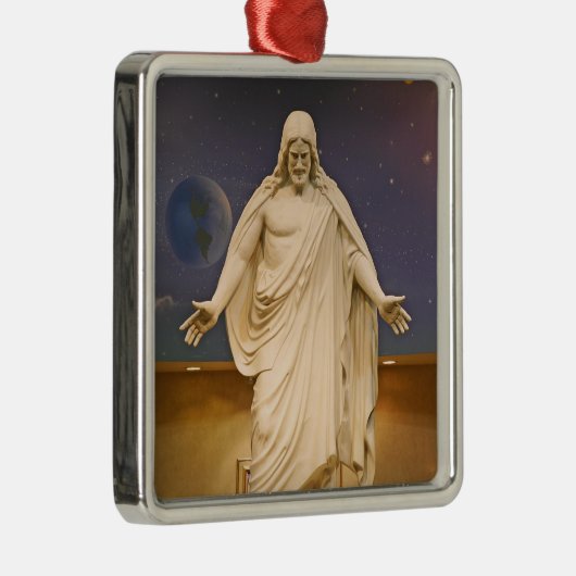 Kerstversiering: De Christus Metalen Ornament (Rechts)