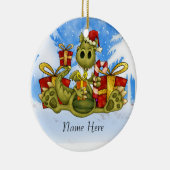 kerstversiering die je kunt personaliseren keramisch ornament (Rechts)