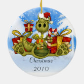 kerstversiering die je kunt personaliseren keramisch ornament (Achterkant)