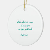 kerstversiering door Bonhovey voegt afbeelding/tek Keramisch Ornament (Links)