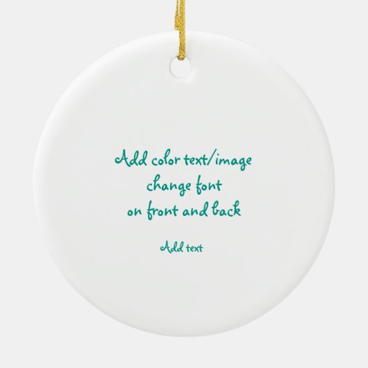 kerstversiering door Bonhovey voegt afbeelding/tek Keramisch Ornament (Achterkant)