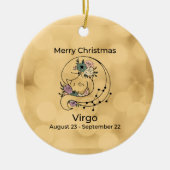  kerstversiering door Virgo Keramisch Ornament (Voorkant)