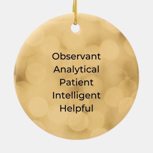  kerstversiering door Virgo Keramisch Ornament (Achterkant)