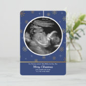 Kerstversiering Echografie Kerstkaart (Staand voorkant)