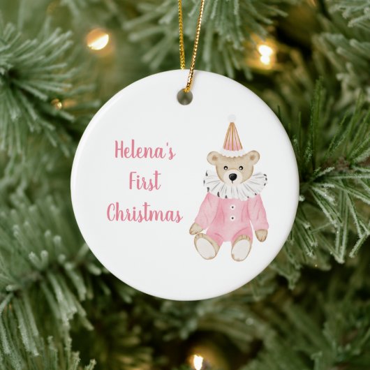 Kerstversiering, Eerste Kerstmis, Baby First Keramisch Ornament (Boom)