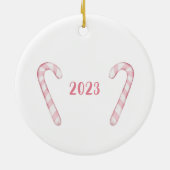 Kerstversiering, Eerste Kerstmis, Baby First Keramisch Ornament (Achterkant)
