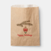 kerstversiering en bijkantoor  bedankzakje (Voorkant)