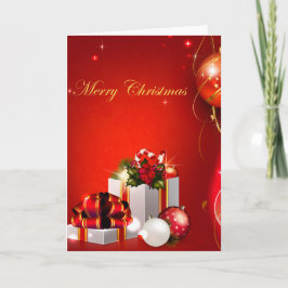 Kerstversiering en cadeaus kerstkaart feestdagen kaart