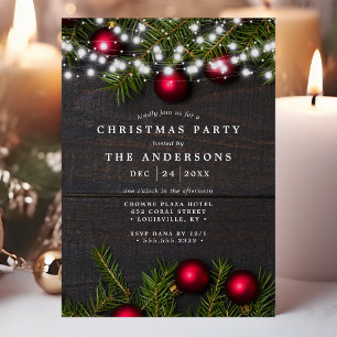 Kerstversiering en denneboom slinger kerstfeest kaart