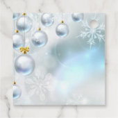 kerstversiering en sneeuwvlokken bedankjes labels (Achterkant)