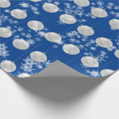 kerstversiering en sneeuwvlokken cadeaupapier (Hoek)