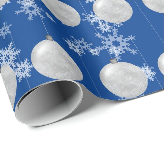 kerstversiering en sneeuwvlokken cadeaupapier (Rol Hoek)