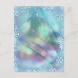 Kerstversiering en sneeuwvlokken van Sharon Feestdagenkaart