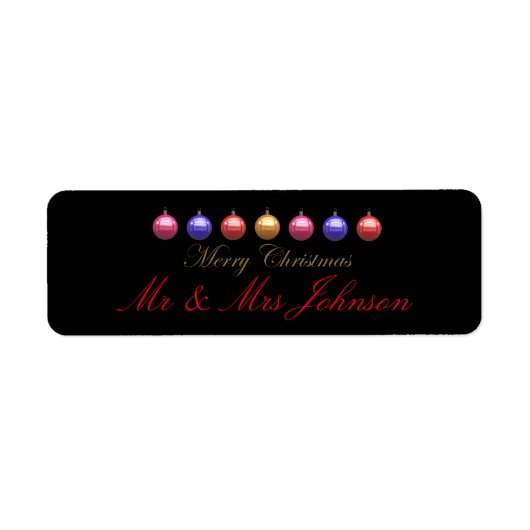 kerstversiering etiket (Voorkant)