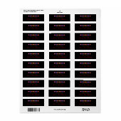 kerstversiering etiket (Full Sheet)