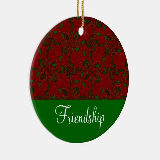 kerstversiering Falalalala Friendship Keramisch Ornament (Rechts)