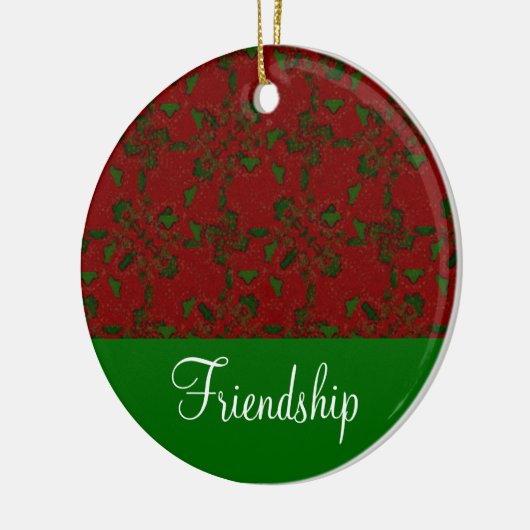 kerstversiering Falalalala Friendship Keramisch Ornament (Links)