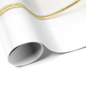 Kerstversiering Fancy gouden witte glitter Cadeaupapier (Rol Hoek)