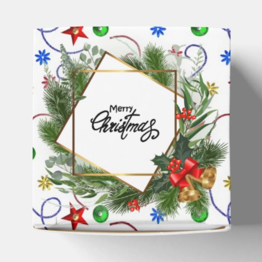 Kerstversiering Favor Doos Bedankdoosjes (Bovenkant)