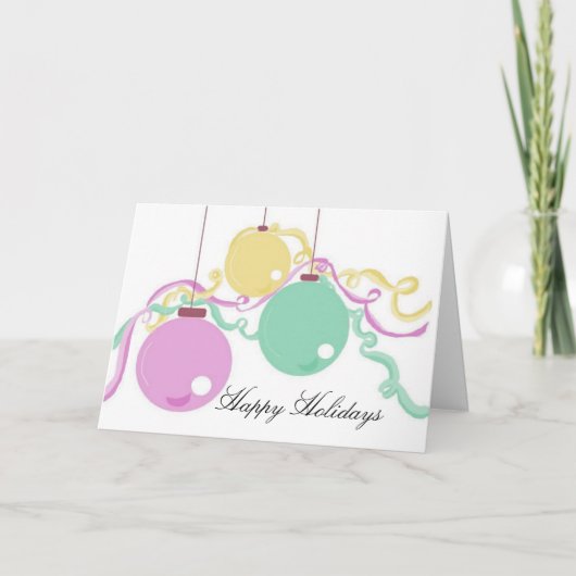 Kerstversiering Feestdagen Kaart (Voorkant)