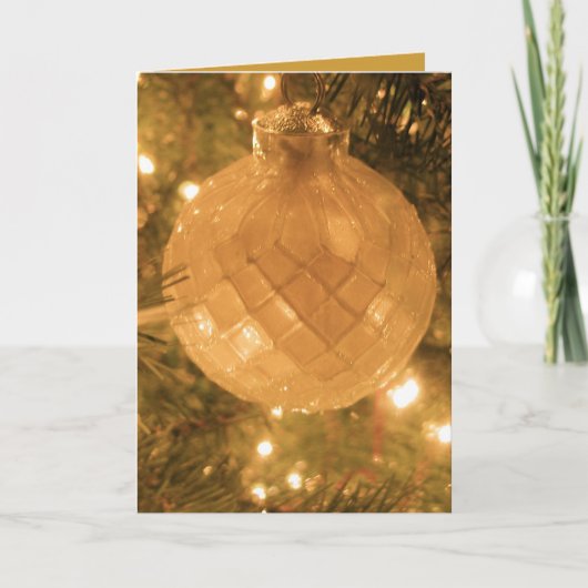 kerstversiering feestdagen kaart (Voorkant)