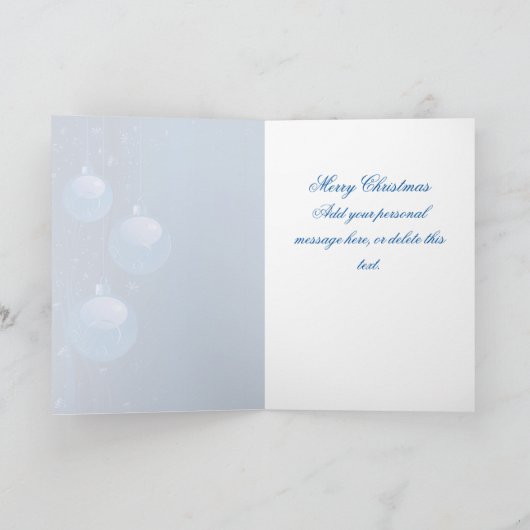 kerstversiering feestdagen kaart (Binnen)