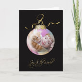 kerstversiering feestdagen kaart (Voorkant)