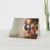 kerstversiering feestdagen kaart (Voorkant)