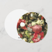 kerstversiering feestdagenkaart (Voorkant / Achterkant)