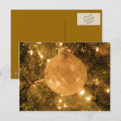 kerstversiering feestdagenkaart (Voorkant / Achterkant)