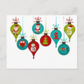 kerstversiering feestdagenkaart (Voorkant)