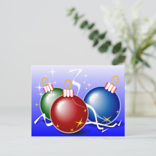 Kerstversiering Feestdagenkaart (Staand voorkant)