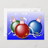 Kerstversiering Feestdagenkaart (Voorkant / Achterkant)