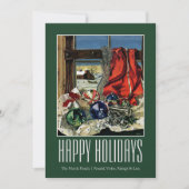 kerstversiering feestdagenkaart (Voorkant)