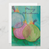 kerstversiering feestdagenkaart (Voorkant / Achterkant)