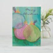 kerstversiering feestdagenkaart (Staand voorkant)