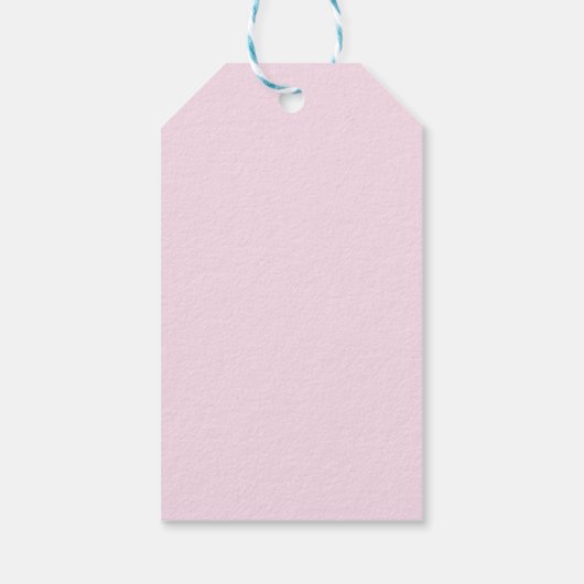 kerstversiering Festive Greenery Pink Cadeaulabel (Achterkant)