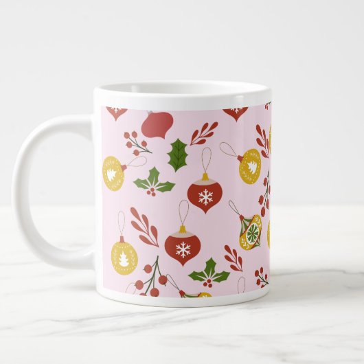 kerstversiering Festive Greenery Pink Grote Koffiekop (Links)