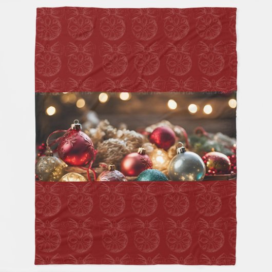 kerstversiering Fleece Blanket (Voorkant)