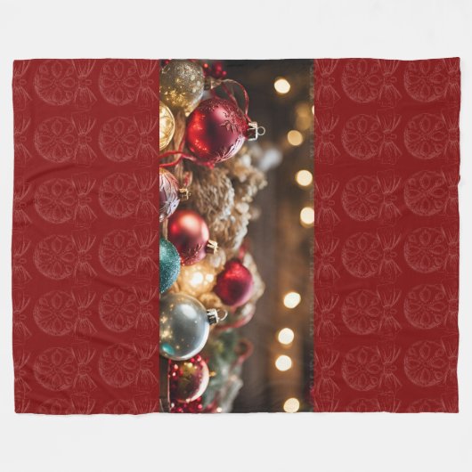 kerstversiering Fleece Blanket (Voorkant (Horizontaal))