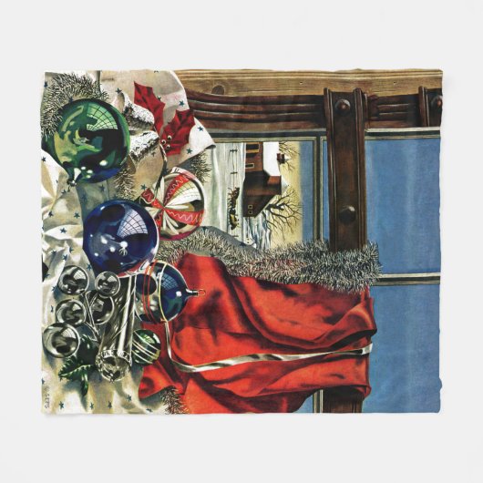 kerstversiering fleece deken (Voorkant (Horizontaal))