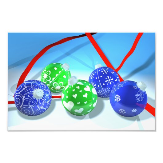 kerstversiering foto afdruk (Voorkant)