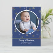 Kerstversiering Foto Kerstkaart (Staand voorkant)