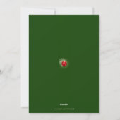 Kerstversiering Fotokaart Feestdagenkaart (Achterkant)