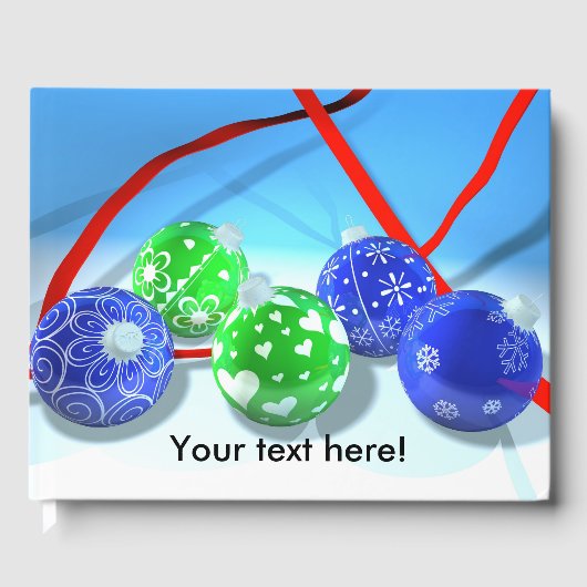 kerstversiering gastenboek (Voorkant)